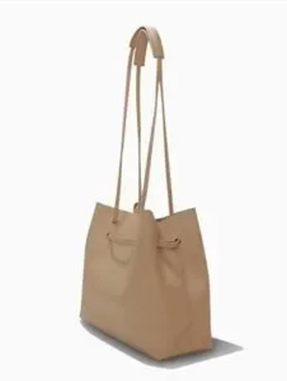 8 Other Reasons Beige Leather Crossbody Bag